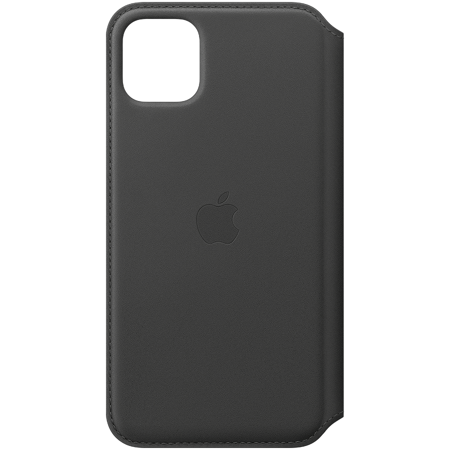 Apple iPhone 11 Pro Max odinis atverčiamas dėklas - Juodas