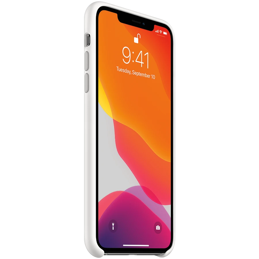 Apple iPhone 11 Pro Max Silikoninis dėklas - Baltas