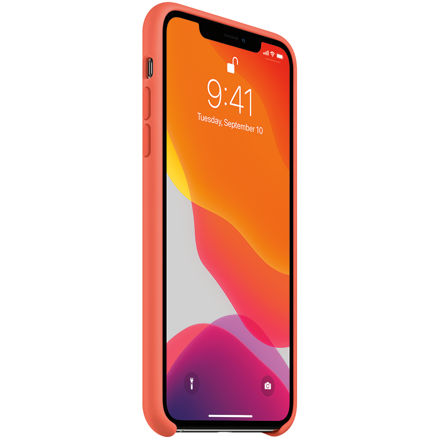 Apple iPhone 11 Pro Max Silikoninis dėklas - Clementine (Oranžinis)