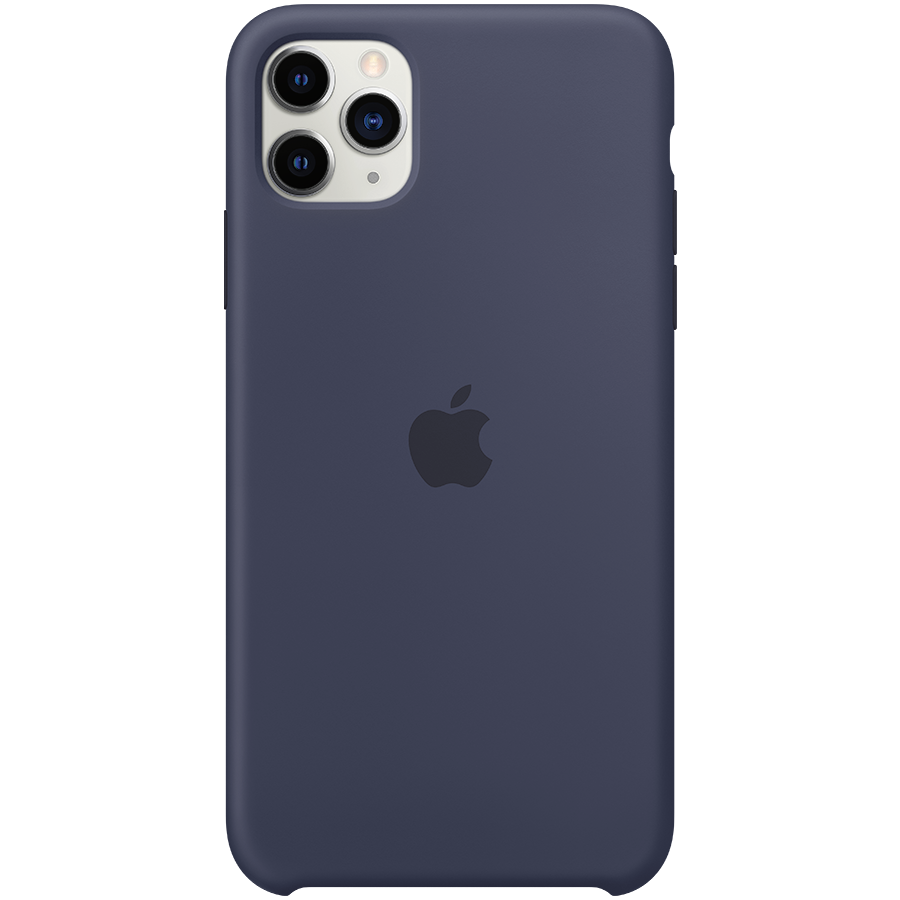 Apple iPhone 11 Pro Max Silikoninis dėklas - Vidurnakčio mėlynas