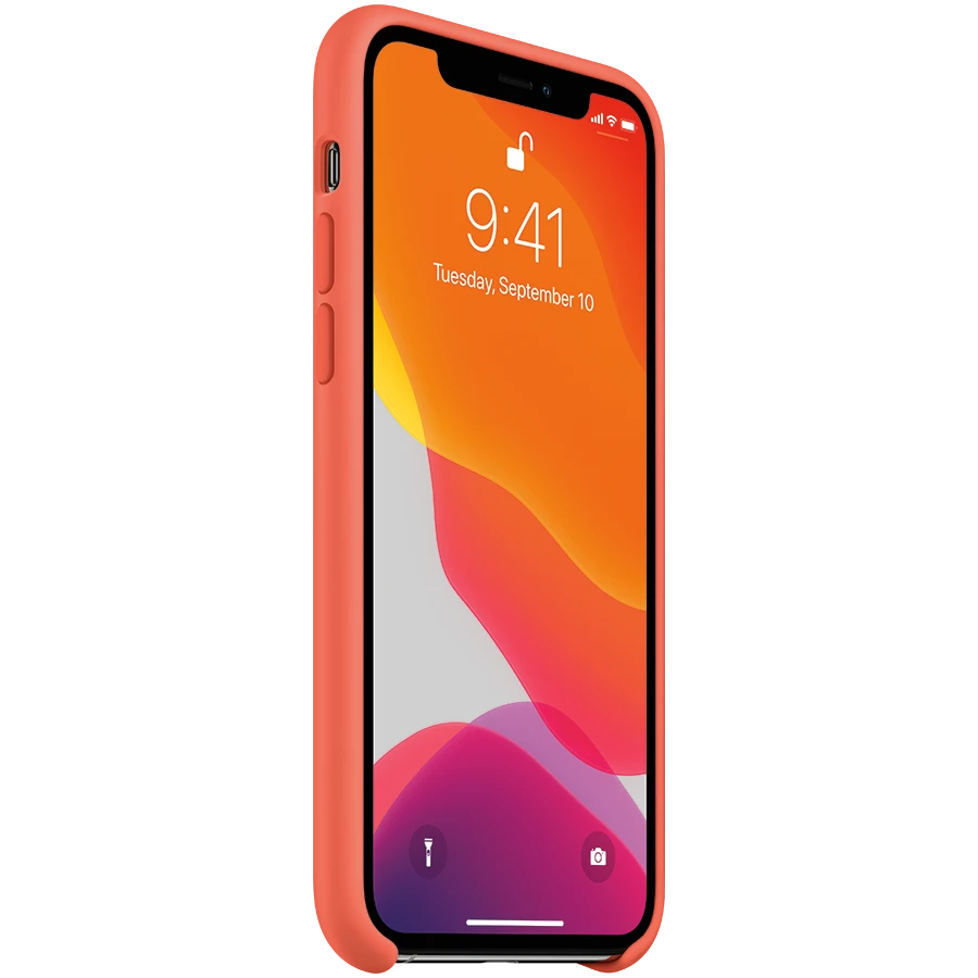 Apple iPhone 11 Pro Silikoninis dėklas - Clementine (Oranžinis)