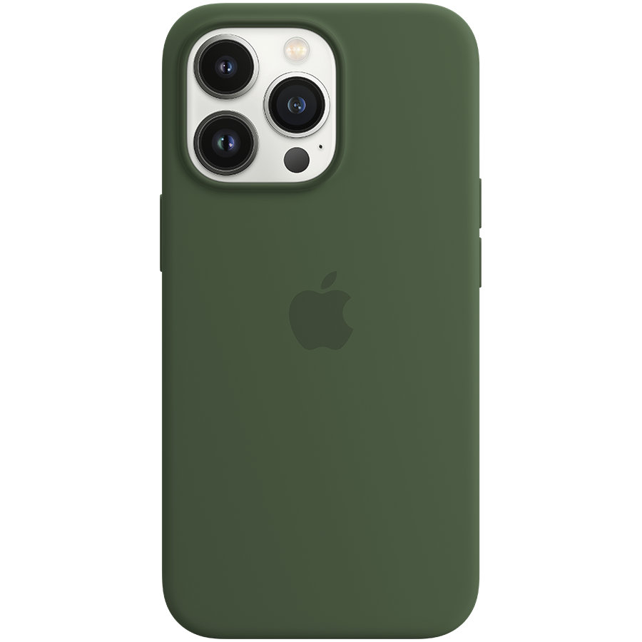Apple iPhone 13 Pro Silikoninis dėklas su MagSafe, Žalias (Clover)