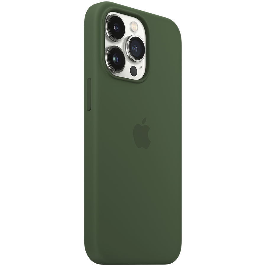 Apple iPhone 13 Pro Silikoninis dėklas su MagSafe, Žalias (Clover)