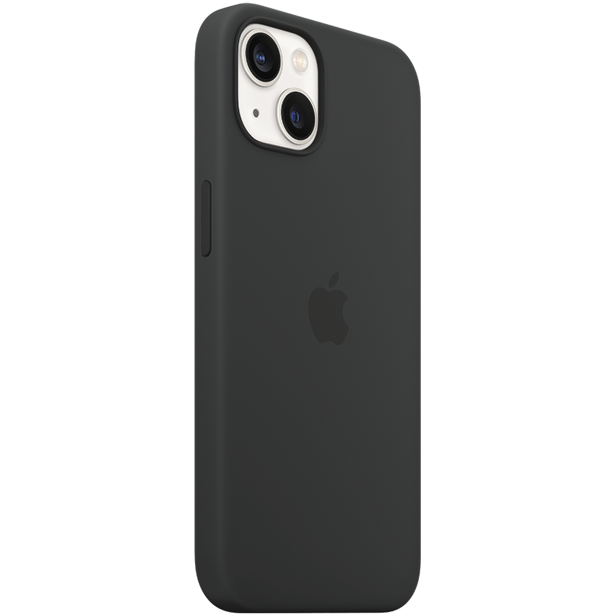 Apple iPhone 13 Silikoninis dėklas su MagSafe, Juodas (Midnight)