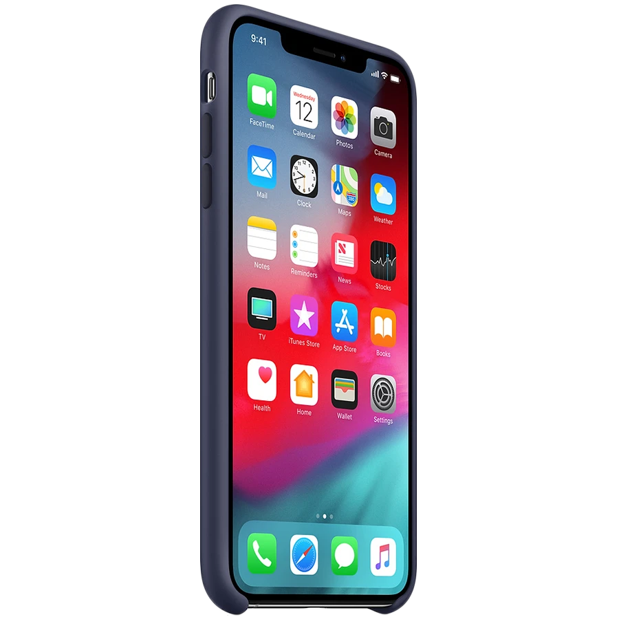 Apple iPhone XS Max Silikoninis dėklas - Vidurnakčio mėlynas