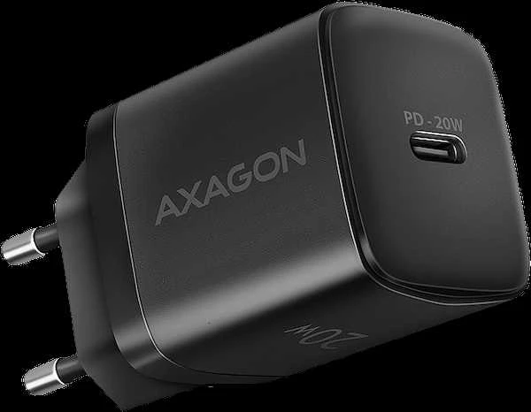 AXAGON ACU-PD20 sieninis pakrovėjas 1x QC3.0/AFC/FCP/PD type-C, 20W, juodas