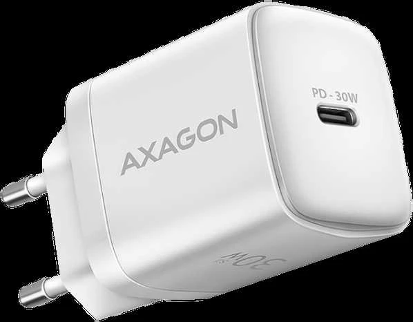 AXAGON ACU-PD30W sieninis įkroviklis 1x QC3.0/AFC/FCP/PD type-C, 30W, baltas