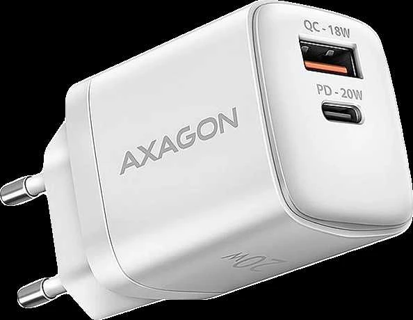 Axagon įkroviklis su dviguba USB-A ir USB-C jungtimi