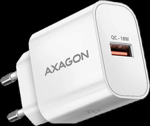 AXAGON ACU-QC18W sieninis įkroviklis 1x QC3.0/AFC/FCP/SMART, 18W, baltas