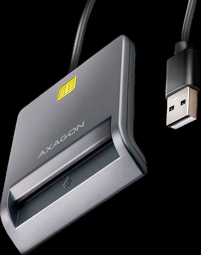 AXAGON CRE-SM3T USB išmaniųjų kortelių skaitytuvas