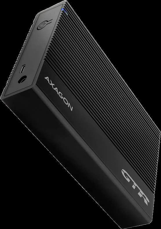 AXAGON EE35-GTR USB-C 3.2 Gen 1 - SATA 6G, 3.5'' External RIBBED box Juodas