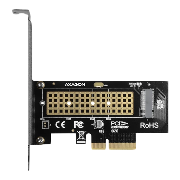 AXAGON PCEM2-N PCI-E 3.0 4x - M.2 SSD NVMe, iki 80 mm SSD