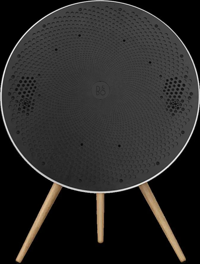 Bang & Olufsen Beosound A9 5th Gen Speaker Natural Alu (Back Pilkas Mist/Cover Kvadrat Light Pilkas/Legs Oak)