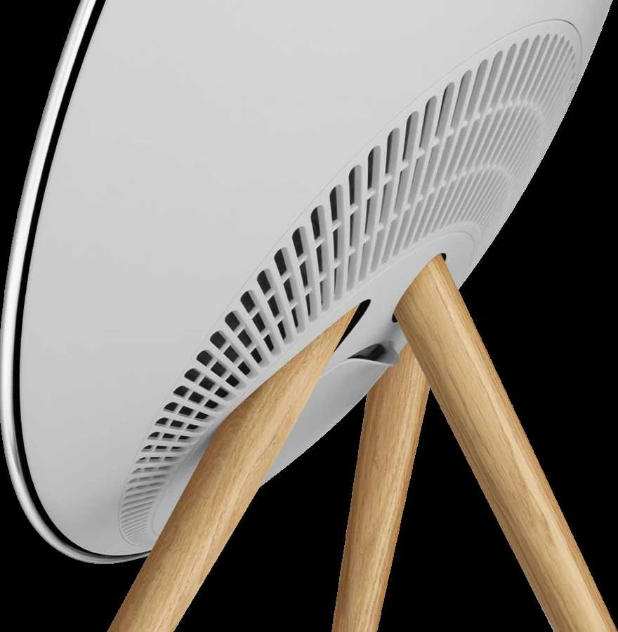 Bang & Olufsen Beosound A9 5th Gen Speaker Natural Alu (Back Pilkas Mist/Cover Kvadrat Light Pilkas/Legs Oak)