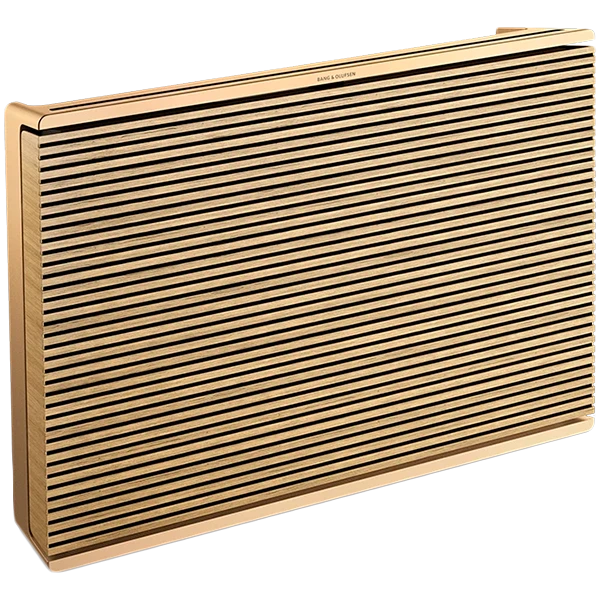 Beosound Level šviesaus ąžuolo ir auksinio aliuminio kolonėlė