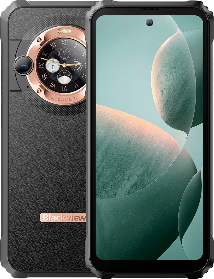 Blackview BL9000 5G 6.78" Corning 7th FHD+IPS 1080x2460 120Hz, 12GB/512GB, MT6891Z aštuonių branduolių 2.6GHz procesorius, 50MP priekinė/13MP+50MP galinė kamera, NFS, Harman Audio EFX, pirštinių režimas, 8800mAh baterija, C tipo, Android 13, dvi SIM kortelės, SD kortelės lizdas, „Splendid Gold“