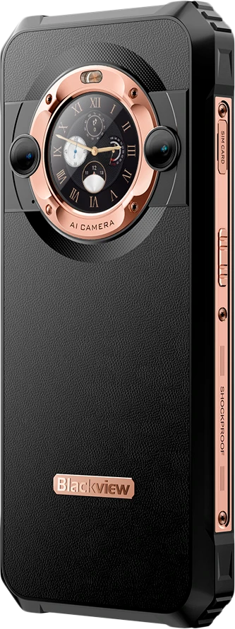 Blackview BL9000 5G 6.78" Corning 7th FHD+IPS 1080x2460 120Hz, 12GB/512GB, MT6891Z aštuonių branduolių 2.6GHz procesorius, 50MP priekinė/13MP+50MP galinė kamera, NFS, Harman Audio EFX, pirštinių režimas, 8800mAh baterija, C tipo, Android 13, dvi SIM kortelės, SD kortelės lizdas, „Splendid Gold“