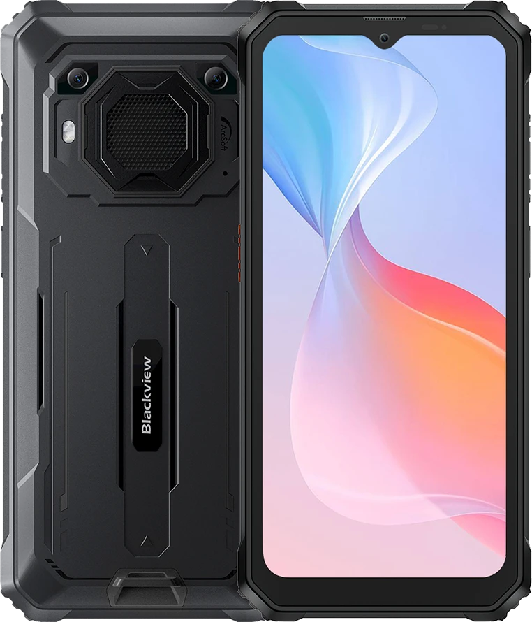 Blackview BV6200Pro 6.56" HD+ Helip P35 (Octacore 2.3Ghz) 6GB+128GB DS TF Card (1Tb Max) CAM 8+13+0.3MP 13000mAh IP68&IPK69 MIL-SPEC 810H No Charging Android 14 Juodas