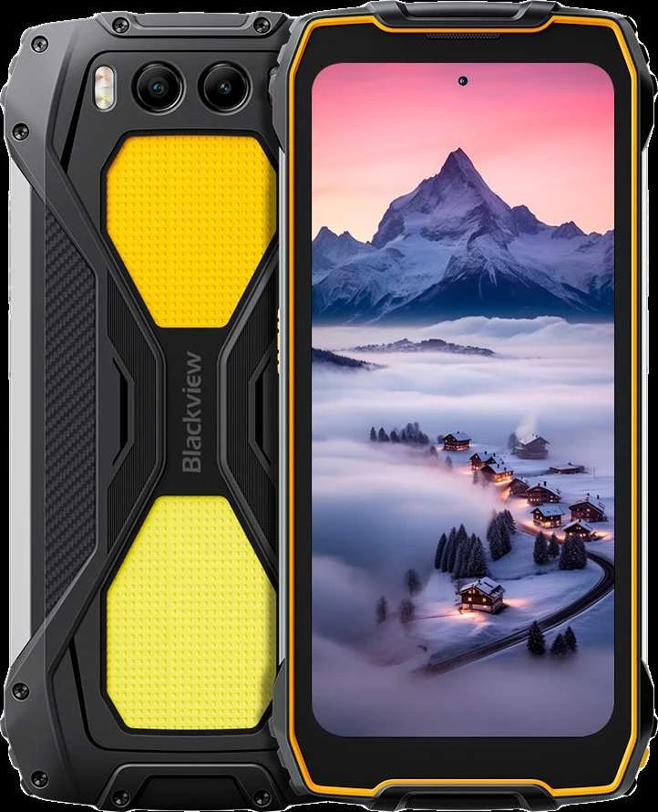 Blackview BV7300 LTE 6.67" HD+IPS 720x1604 90Hz Corning 5th MT6769V Aštuonių branduolių 2.0GHz 6+256GB CAM Priekinė 32MP Galinė 50+20MP Naktinio matymo kamera IP68/IP69K/MIL-STD-810H NFC 15000mAh Be įkroviklio Dvigubos stovyklavimo lemputės Geltona