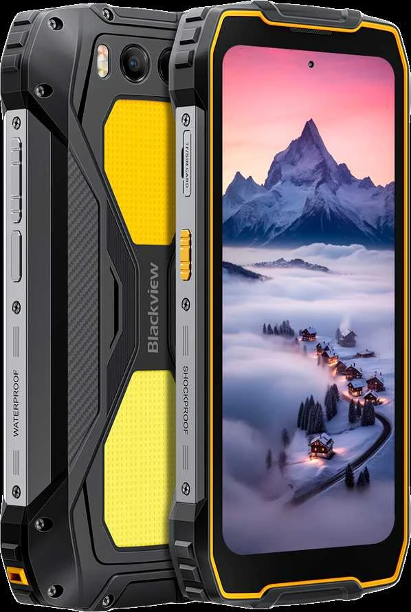 Blackview BV7300 LTE 6.67" HD+IPS 720x1604 90Hz Corning 5th MT6769V Aštuonių branduolių 2.0GHz 6+256GB CAM Priekinė 32MP Galinė 50+20MP Naktinio matymo kamera IP68/IP69K/MIL-STD-810H NFC 15000mAh Be įkroviklio Dvigubos stovyklavimo lemputės Geltona