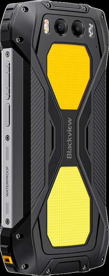 Blackview BV7300 LTE 6.67" HD+IPS 720x1604 90Hz Corning 5th MT6769V Aštuonių branduolių 2.0GHz 6+256GB CAM Priekinė 32MP Galinė 50+20MP Naktinio matymo kamera IP68/IP69K/MIL-STD-810H NFC 15000mAh Be įkroviklio Dvigubos stovyklavimo lemputės Geltona
