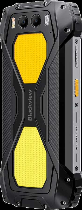 Blackview BV7300 LTE 6.67" HD+IPS 720x1604 90Hz Corning 5th MT6769V Aštuonių branduolių 2.0GHz 6+256GB CAM Priekinė 32MP Galinė 50+20MP Naktinio matymo kamera IP68/IP69K/MIL-STD-810H NFC 15000mAh Be įkroviklio Dvigubos stovyklavimo lemputės Geltona