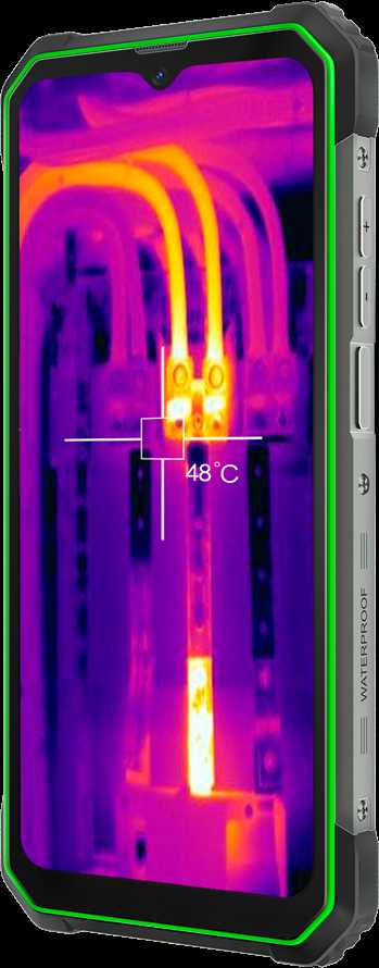 Blackview Rugged BL8800 Dual 5G Pro 6.58" FHD+IPS 1080x2408 8GB/128GB, MT6833V Octa-core 2.2GHz, 16MP Priekinė/5MP+50MP Galinė Kamera FLIR terminė kamera Baterija 8380mAh Type-C Android 11 Pirštų atspaudų skaitytuvas Dviguba SIM kortelė NFC Įkroviklis MIL-STD-810H Žalias