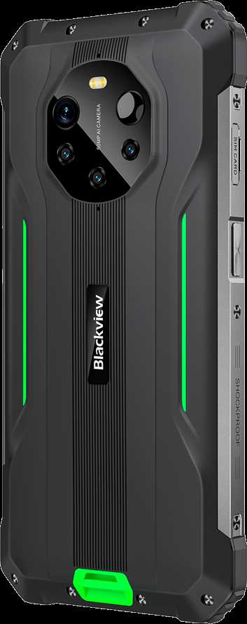 Blackview Rugged BL8800 Dual 5G Pro 6.58" FHD+IPS 1080x2408 8GB/128GB, MT6833V Octa-core 2.2GHz, 16MP Priekinė/5MP+50MP Galinė Kamera FLIR terminė kamera Baterija 8380mAh Type-C Android 11 Pirštų atspaudų skaitytuvas Dviguba SIM kortelė NFC Įkroviklis MIL-STD-810H Žalias