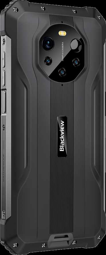 Blackview Rugged BL8800 Dual 5G Pro 6.58" FHD+IPS 1080x2408 8GB/128GB, MT6833V aštuonių branduolių procesorius 2.2GHz, 16MP priekinė/5MP+50MP galinė kamera FLIR terminė kamera Baterija 8380mAh C tipo Android 11 Pirštų atspaudų skaitytuvas Dviguba SIM kortelė SD kortelės lizdas NFC Nėra įkroviklio MIL-STD-810H Juodas