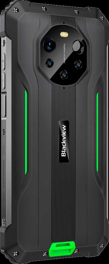 Blackview Rugged BL8800 Dual 5G Pro 6.58" FHD+IPS 1080x2408 8GB/128GB, MT6833V Octa-core 2.2GHz, 16MP Priekinė/5MP+50MP Galinė Kamera FLIR terminė kamera Baterija 8380mAh Type-C Android 11 Pirštų atspaudų skaitytuvas Dviguba SIM kortelė NFC Įkroviklis MIL-STD-810H Žalias