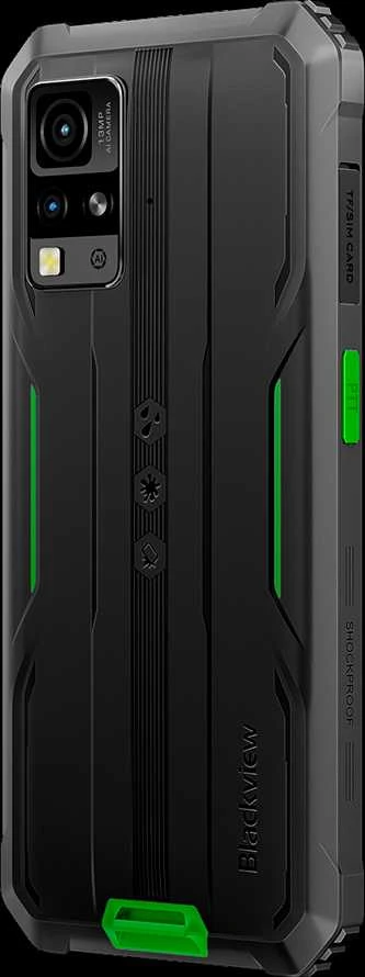Blackview Rugged BV4800Pro LTE 6.56" HD+IPS 720x1612 60Hz GORILLA GLASS 5 T606 Aštuonių branduolių 1.6GHz 4GB/128GB KAMERA Priekinė 8MP Galinė 16MP+2MP 5180mAh Android 15 5180mAh Be įkroviklio Žalias