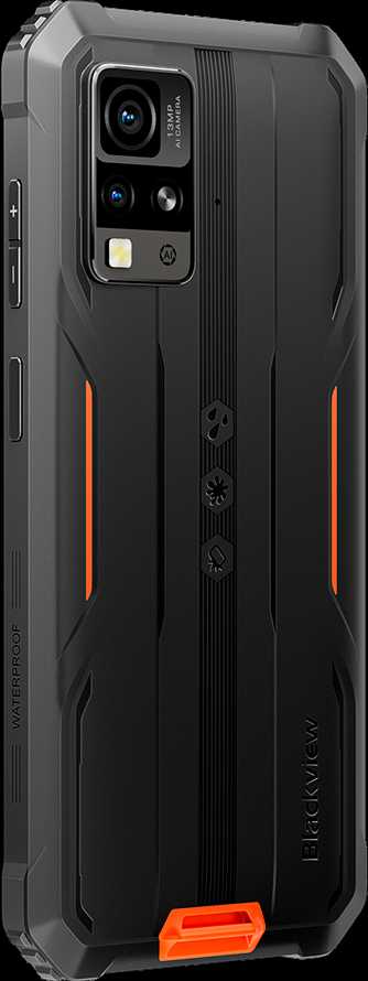 Blackview Rugged BV4800Pro LTE 6.56" HD+IPS 720x1612 60Hz GORILLA GLASS 5 T606 Aštuonių branduolių 1.6GHz 4GB/128GB KAMERA Priekinė 8MP Galinė 16MP+2MP 5180mAh Android 15 5180mAh Be įkroviklio Oranžinis