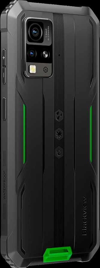 Blackview Rugged BV4800Pro LTE 6.56" HD+IPS 720x1612 60Hz GORILLA GLASS 5 T606 Aštuonių branduolių 1.6GHz 4GB/128GB KAMERA Priekinė 8MP Galinė 16MP+2MP 5180mAh Android 15 5180mAh Be įkroviklio Žalias