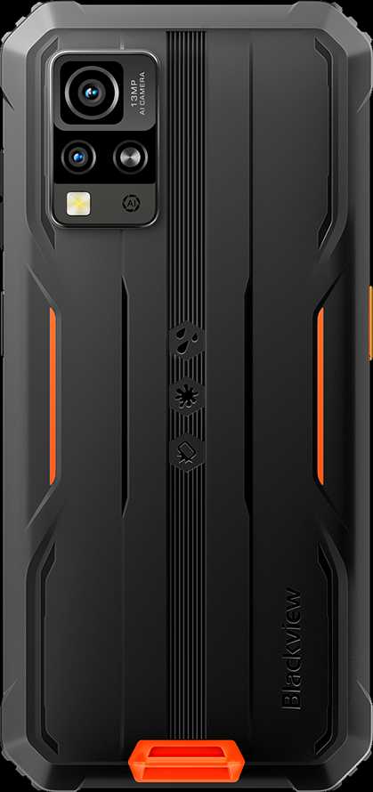 Blackview Rugged BV4800Pro LTE 6.56" HD+IPS 720x1612 60Hz GORILLA GLASS 5 T606 Aštuonių branduolių 1.6GHz 4GB/128GB KAMERA Priekinė 8MP Galinė 16MP+2MP 5180mAh Android 15 5180mAh Be įkroviklio Oranžinis