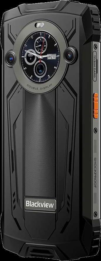 Blackview Tvirtas BV8200 LTE 6,5 colio FHD+IPS 1080x2400 120Hz Corning 3th + 1,3 colio 360x360 12+256GB MT8781 Aštuonių branduolių 2,2 GHz 8800mAh Be įkroviklio CAM Priekinė 32 MP Galinė 50+13 MP IP68/IP69K/MIL-STD-810H NFC Pirštų atspaudų skaitytuvas Juodas