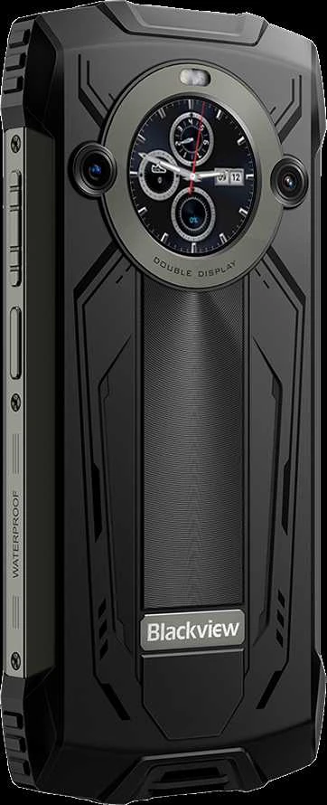 Blackview Tvirtas BV8200 LTE 6,5 colio FHD+IPS 1080x2400 120Hz Corning 3th + 1,3 colio 360x360 12+256GB MT8781 Aštuonių branduolių 2,2 GHz 8800mAh Be įkroviklio CAM Priekinė 32 MP Galinė 50+13 MP IP68/IP69K/MIL-STD-810H NFC Pirštų atspaudų skaitytuvas Juodas