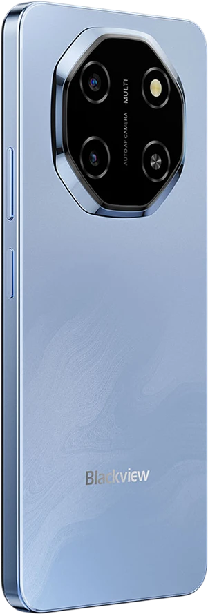 Blackview SHARK 6 5G 6.88inch FHD 1640x720 IPS LCD 120Hz 4+128GB Unisoc T8100 octa-core iki 2.2GHz Cam 13MP Front 8MP / 16+2MP Rear Baterija 5000mAh Type-C Dual SIM SD card slots Android 15 Glacier Mėlyna