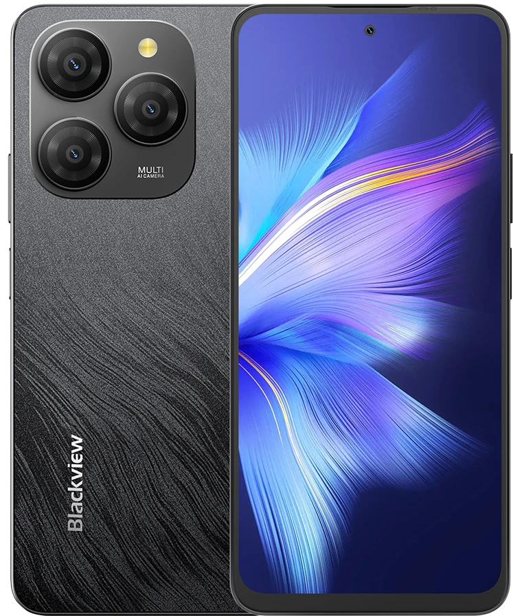 Blackview Shark 9 6.67-inch HD+IPS,720x1604 Resolution, 90Hz Refresh Rate,85% Screen-to-body Ratio, 8 GB RAM & 256GB ROM, LPDDR4X+ UFS2.2, DokeOS 4.0 Based on Android 14, 5000mAh; NO Charging, 4G, 5G Band, Juodas