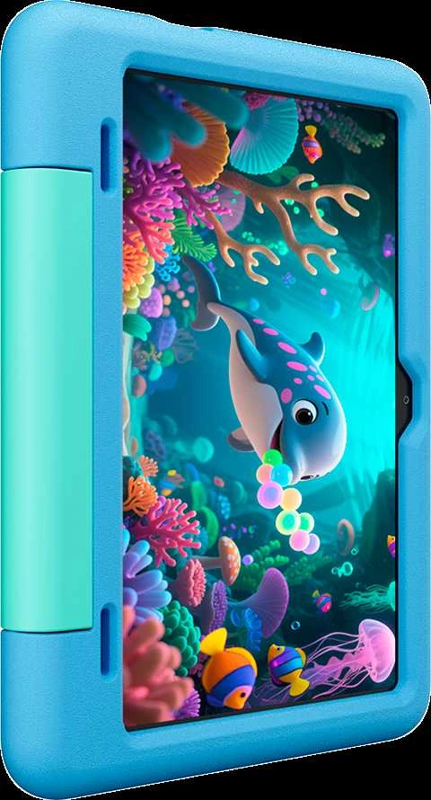 Planšetė Blackview Tab 20 Kids Wi-Fi 10.1 colio 800x1280 HD 60Hz Unisoc Tiger T310 2Hz 4GB + 64GB 6600mAh kamera 5MP/8MP Wi-Fi 5 Android 15 Bubble Mėlyna