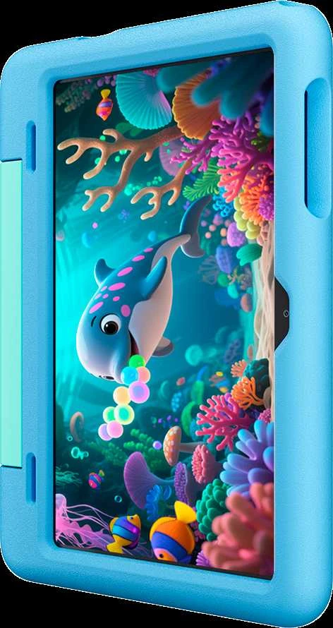 Planšetė Blackview Tab 20 Kids Wi-Fi 10.1 colio 800x1280 HD 60Hz Unisoc Tiger T310 2Hz 4GB + 64GB 6600mAh kamera 5MP/8MP Wi-Fi 5 Android 15 Bubble Mėlyna