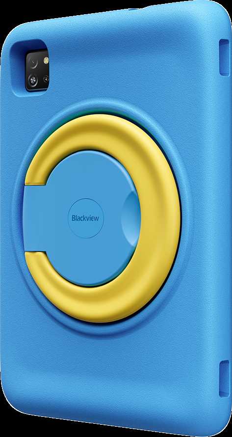 Planšetė Blackview Tab 60 Pro Kids LTE 10.1 colio HD+ 800x1280 IPS 60Hz 4GB/128GB aštuonių branduolių T606 1.6GHz 5MP priekinė/8MP galinė kamera Baterija 7700mAh be įkroviklio USB Type-C Android 15 SD kortelės lizdas Ocean Mėlyna