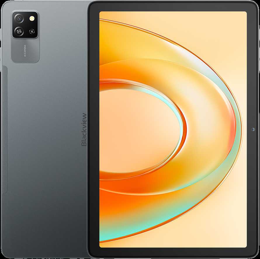 Planšetė Blackview Tab 60 Pro LTE 4GB/128GB, 10.1-inch HD+ 800x1280 IPS LCD, Octa-core T606 1.6GHz, 5MP Front/8MP Back Camera, Baterija 7000mAh, NO Charging USB Type-C, Android 14, SD card slot, Gray