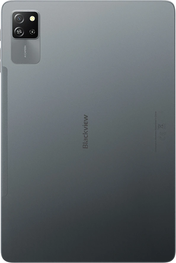 Planšetė Blackview Tab 60 Pro SET LTE 10.1 colio HD+IPS 800x1280 60Hz 8GB/128GB, aštuonių branduolių T606 1.6GHz kamera Priekinė 5MP Galinė 8MP Baterija 7700mAh + Įkroviklis USB Type-C laidas SIM kortelės įrašymo įrankis Plėvelė Dėklas Pasyvus rašiklis Pelė Klaviatūra EN Android 15 Volcano Pilkas