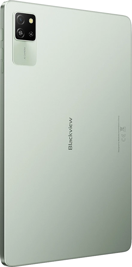 Planšetė Blackview TAB60 WiFi6 10.1 colio HD+IPS 800x1280 60Hz 4GB/128GB A523 aštuonių branduolių 1.8GHz kamera Priekinė 5MP Galinė 8MP 5100mAh Be įkroviklio Android 15 Algae Žalias