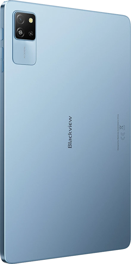 Planšetė Blackview TAB60 WiFi6 10.1 colio HD+IPS 800x1280 60Hz 4GB/128GB A523 aštuonių branduolių 1.8GHz kamera Priekinė 5MP Galinė 8MP 5100mAh Be įkroviklio Android 15 Sunny Sky Mėlyna