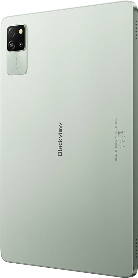 Planšetė Blackview TAB60 WiFi6 10.1 colio HD+IPS 800x1280 60Hz 4GB/128GB A523 aštuonių branduolių 1.8GHz kamera Priekinė 5MP Galinė 8MP 5100mAh Be įkroviklio Android 15 Algae Žalias