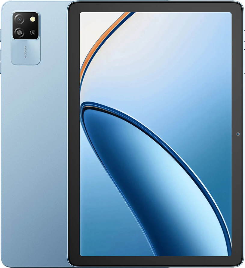 Planšetė Blackview TAB60 WiFi6 10.1 colio HD+IPS 800x1280 60Hz 4GB/128GB A523 aštuonių branduolių 1.8GHz kamera Priekinė 5MP Galinė 8MP 5100mAh Be įkroviklio Android 15 Sunny Sky Mėlyna