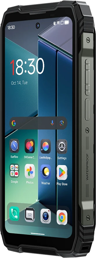 Blackview XPLORE 1 PRO Rugged Phone 5G 6.78 inch FHD 2.4k 2460x1080 120Hz + 2.01 inch 296x240 12/256Gb MT 7050 Octa-Core 2.4GHz 50MP Front 64+20MP Rear Cam Termal Imaging+Night Vision NFC 20000mAh MIL-STD-810H Android 15 Juodas