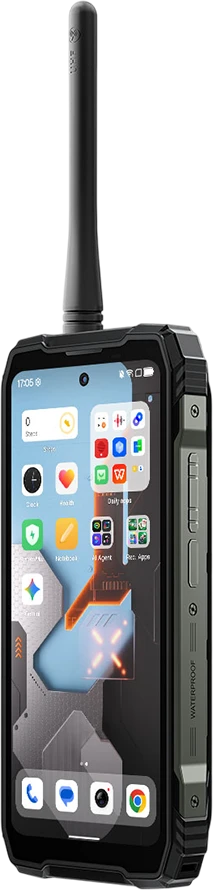 „Blackview XPLORE 1“ racija su 22 km veikimo nuotoliu, 5G ryšiu, tvirtas telefonas, 6,78 colio FHD 2460x1080, 120 Hz + 2,01 colio 296x240, 12 + 256 GB atmintis, MTK Dimensity 7050 aštuonių branduolių procesorius, 2,4 GHz kamera, 50 + 64 MP + 20 MP naktinio matymo funkcija, 20000 mAh NFC Gorilla Glass 5, „Android“, 15, MIL-STD, Juodas