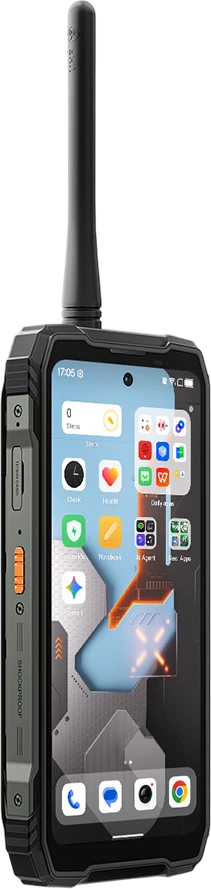 „Blackview XPLORE 1“ racija su 22 km veikimo nuotoliu, 5G ryšiu, tvirtas telefonas, 6,78 colio FHD 2460x1080, 120 Hz + 2,01 colio 296x240, 12 + 256 GB atmintis, MTK Dimensity 7050 aštuonių branduolių procesorius, 2,4 GHz kamera, 50 + 64 MP + 20 MP naktinio matymo funkcija, 20000 mAh NFC Gorilla Glass 5, „Android“, 15, MIL-STD, Juodas